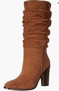 Donald J Pliner Odessa brown suede slouch boots stacked heel size 7.5